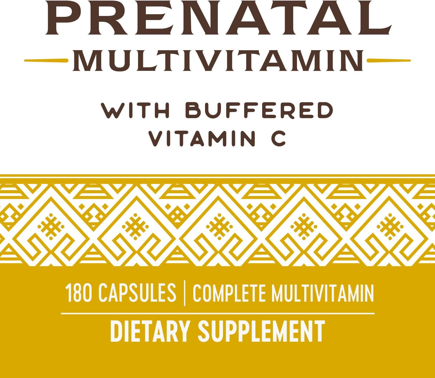 Prenatal Multivitamin with Folate for Healthy Brain and Spinal Development, 180 Capsules by Nature's Way