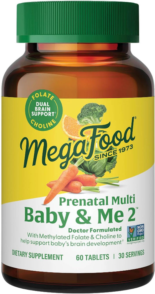 Prenatal Vitamins for Women with Folate, Choline, Iron, and More - 60 Tabs