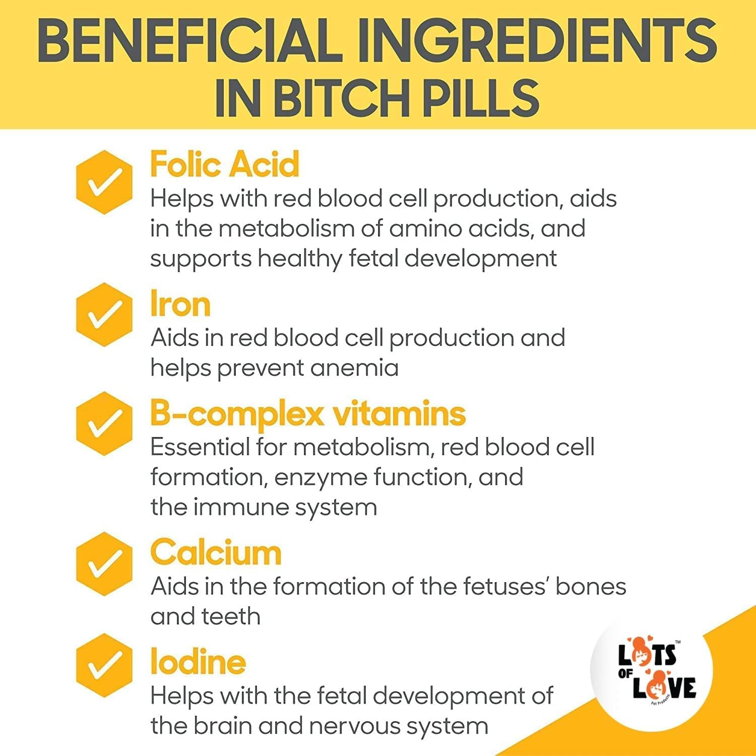 Prenatal Vitamins Powder for Dogs - Folic Acid, B12, Calcium - Pregnant Dog Supplies - Liver Flavor - 1lb