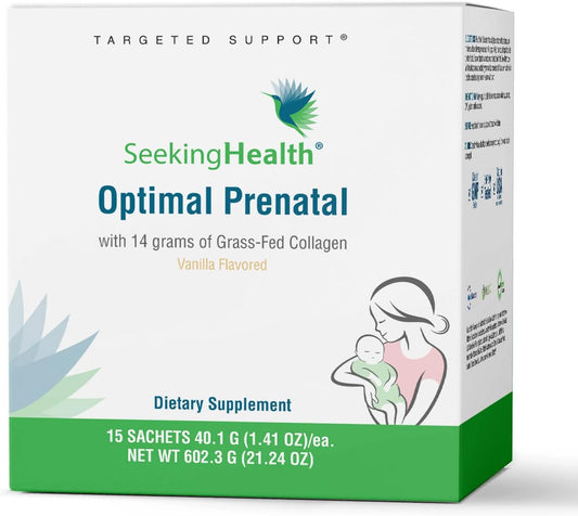 Prenatal Women's Multivitamin with Collagen for Fertility & Pregnancy Support (15 Servings)