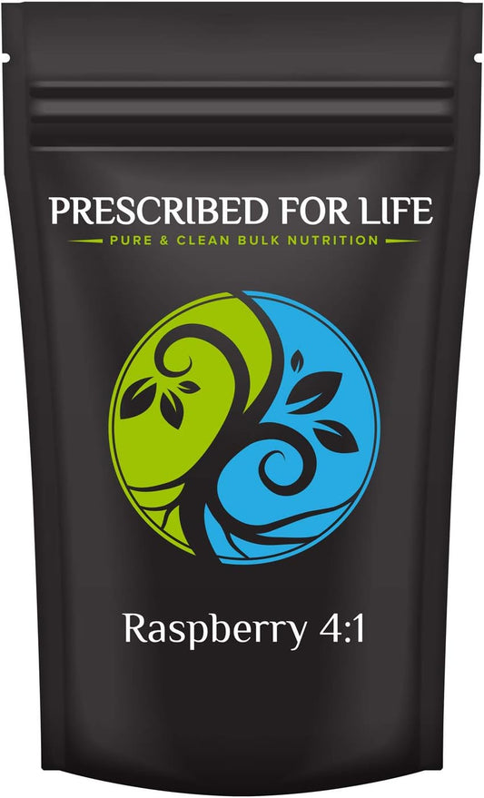 Prescribed For Life Red Raspberry Leaf Powder Supplement 4:1 Concentration - Vegan, Gluten Free, Non GMO - 12 oz