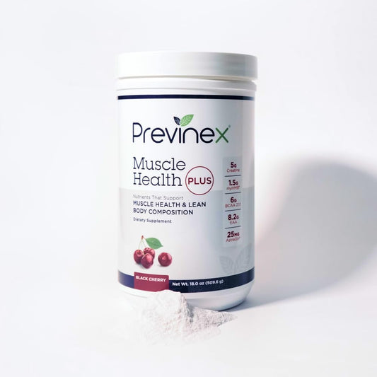 Previnex Muscle Health Plus: Complete Formula for Muscle Support with Creatine Monohydrate, myHMB, BCAA, Essential Amino Acids & Astragin
