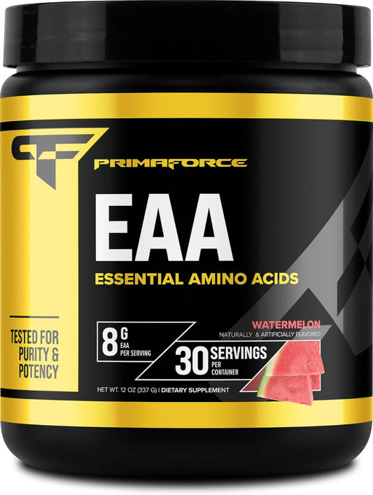Primaforce EAA Powder (Watermelon Flavor) - 30 Servings for Pre/Intra Workout and Recovery - Non-GMO & Gluten Free - Essential Amino Acids