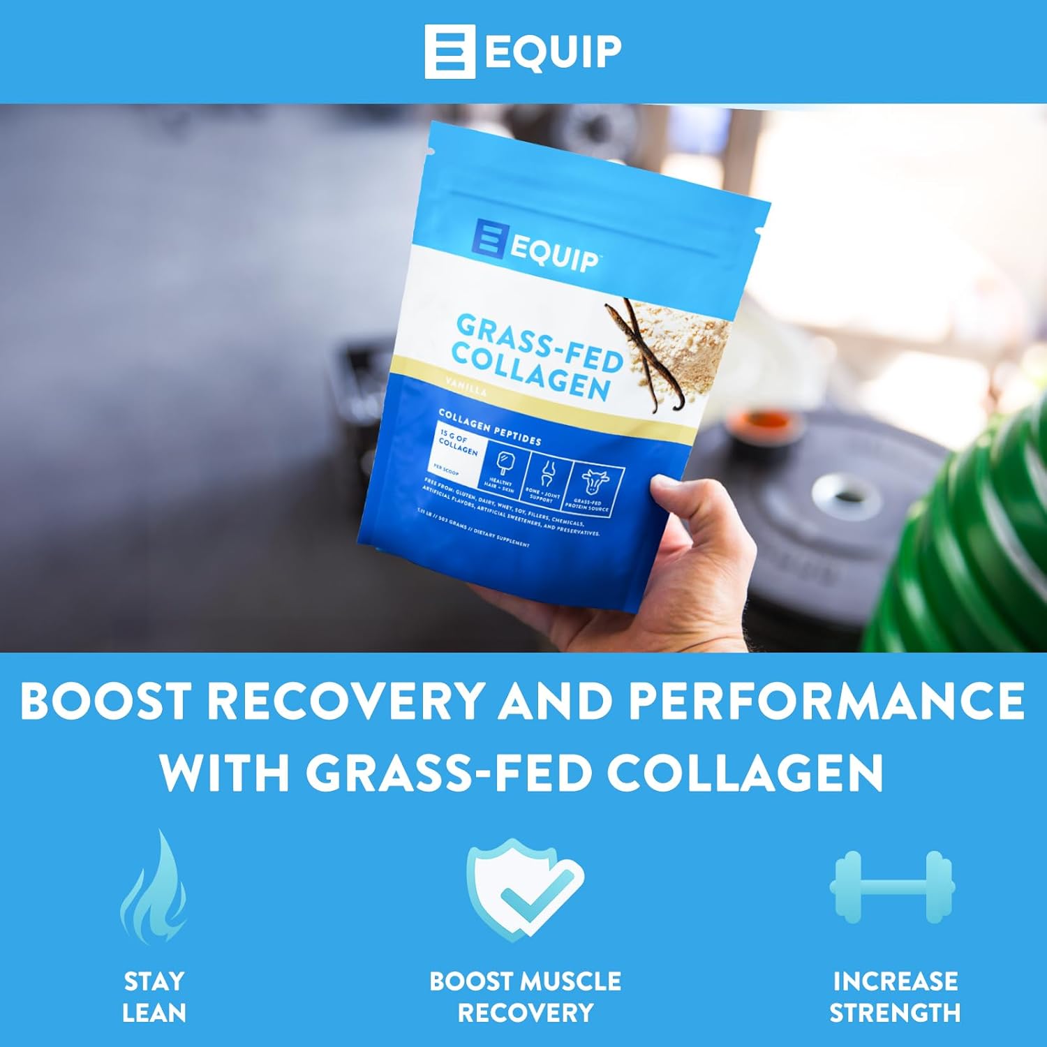 Prime Beef Collagen Powder for Healthy Joints, Skin & Nails | Grass Fed Hydrolyzed Bovine Collagen with Amino Acids | Non-GMO, Paleo Friendly | 30 Servings, Vanilla