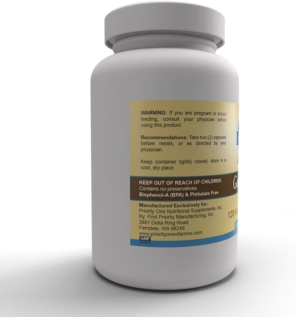 Priority One Vitamins Gastri Gest 120 Capsules - Plant Enzymes for Healthy Digestion & Intestinal Activity