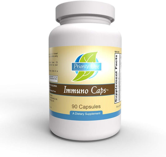 Priority One Vitamins Immuno Caps 90 Capsules - Supports Healthy Immune Response in Convenient Capsule Form