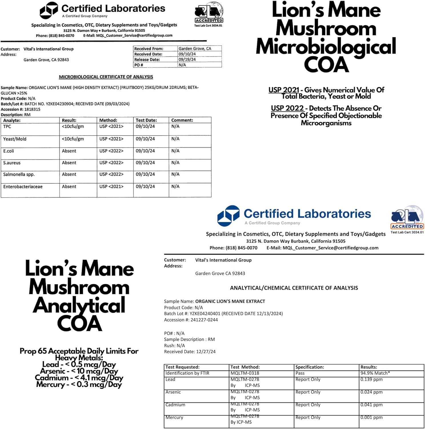 Pristine Lion's Mane Mushroom Capsules - 1000mg 60 Day Supply - Focus & Cognitive Function - Immunity & Memory Support - Vegan & Non-GMO