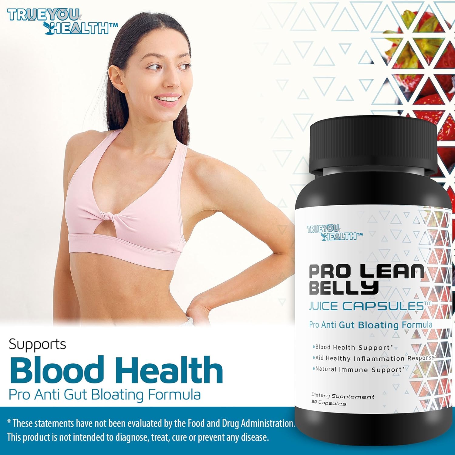 Pro Lean Belly Juice Capsules - Daily Cleanse Supplement for Digestive & Immune Health - Detox Cleanse with Psyllium & Aloe for Improved Wellness & Energy