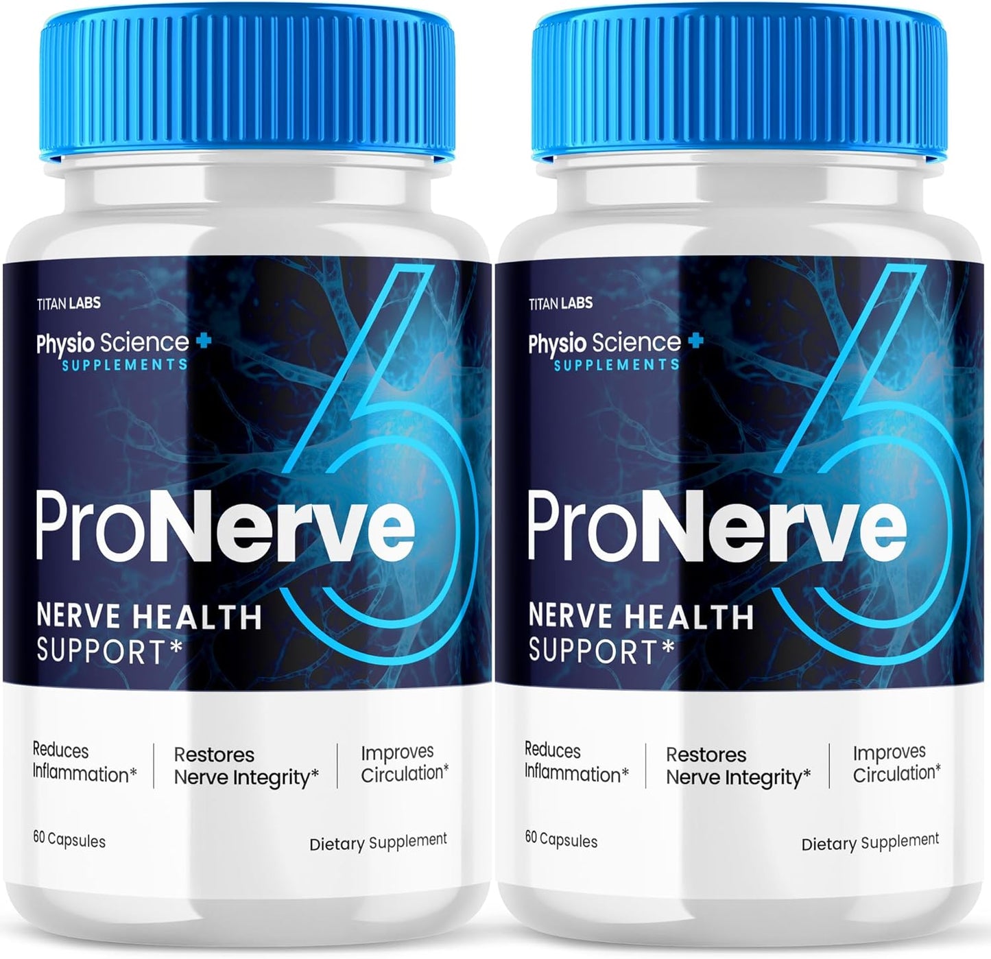 Pro Nerve 6 Capsules (2 Pack) for Advanced Nerve Health Support - Dietary Supplement for Men and Women - Optimal Nerve Support Formula (120 Capsules)