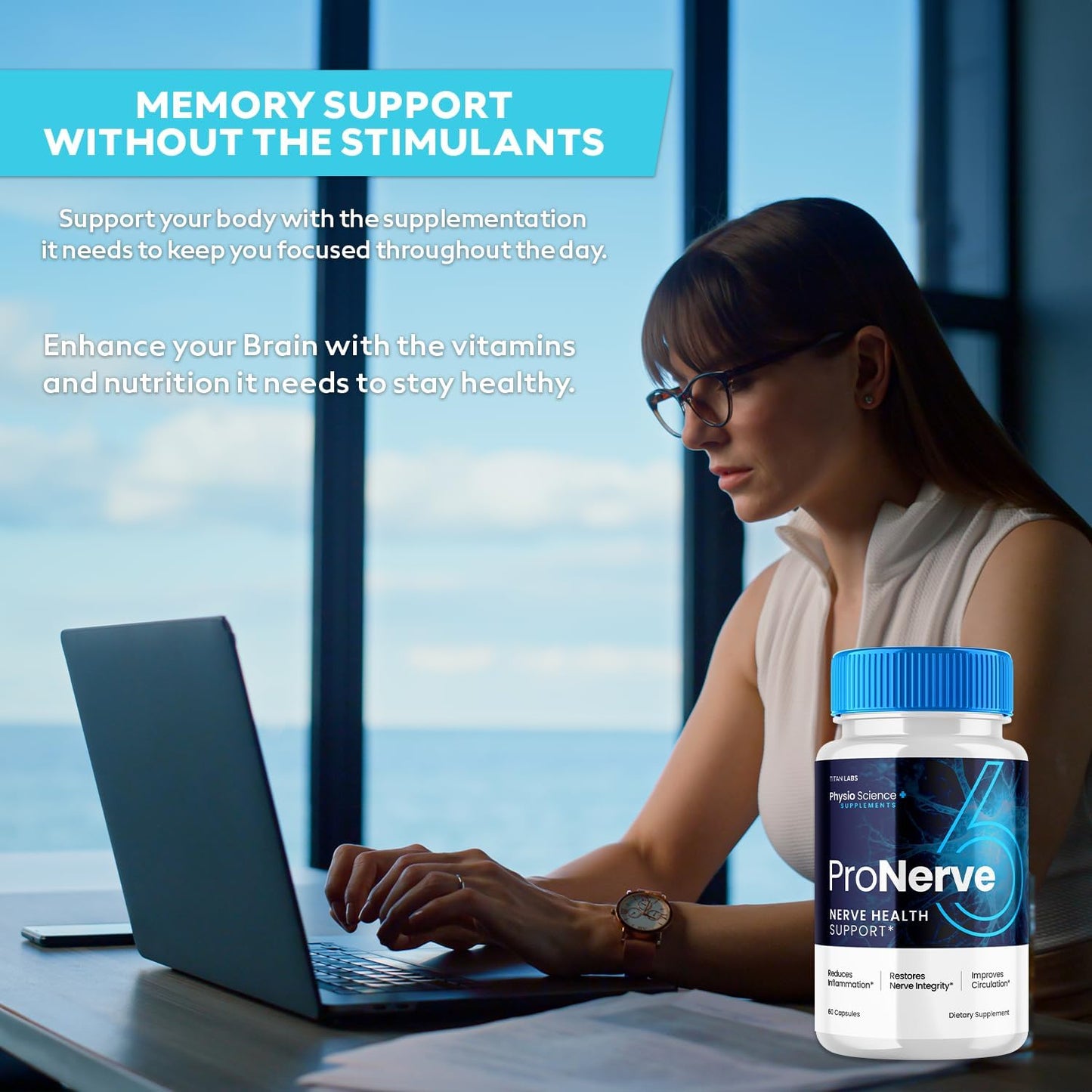 Pro Nerve 6 Capsules (2 Pack) for Advanced Nerve Health Support - Dietary Supplement for Men and Women - Optimal Nerve Support Formula (120 Capsules)
