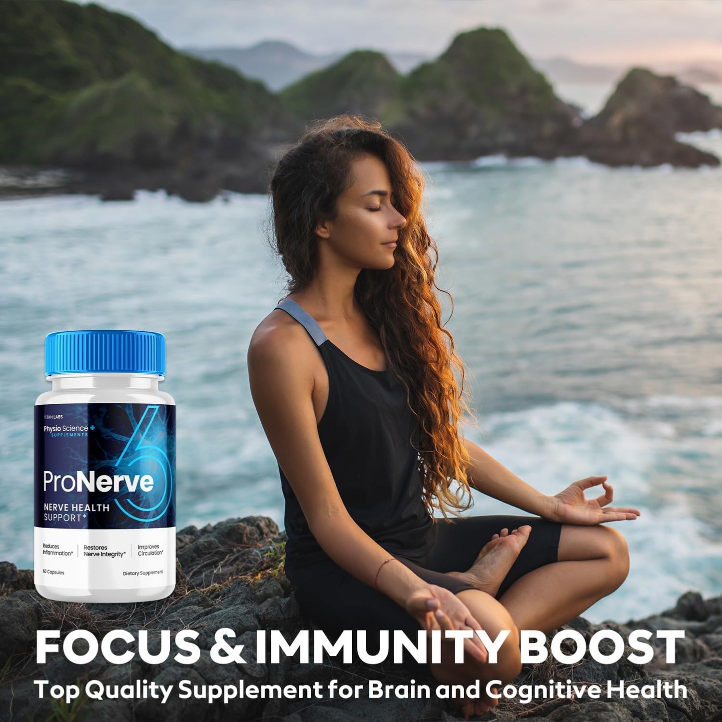 Pro Nerve 6 Capsules (2 Pack) for Advanced Nerve Health Support - Dietary Supplement for Men and Women - Optimal Nerve Support Formula (120 Capsules)