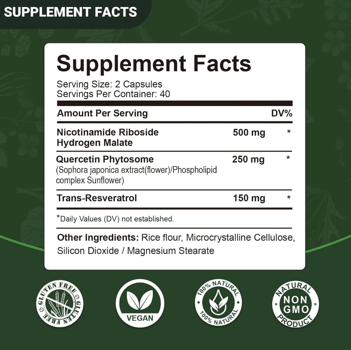 Pro Vital Liposomal NAD Riboside 900mg & Resveratrol Capsules - Skin Aging & Energy Support Supplement