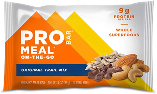 PROBAR Original Trail Mix Meal Bars - 6 Count, Non-GMO, Gluten-Free, Plant-Based, Natural Energy Boost