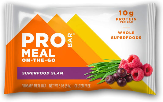 PROBAR Superfood Slam Meal Bars - Non-GMO, Gluten-Free, Plant-Based Whole Food Ingredients for Natural Energy (9 Count)