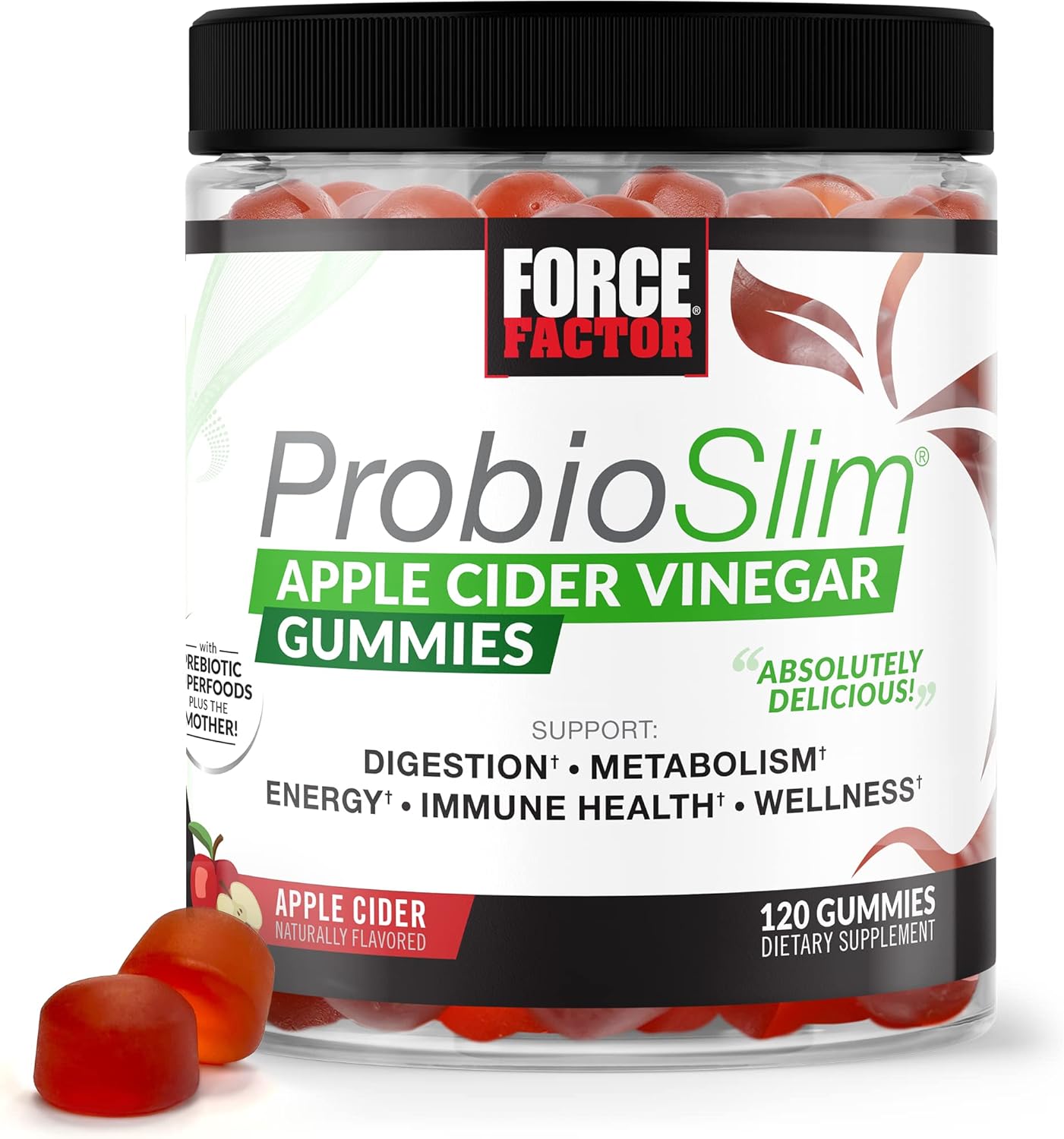 ProbioSlim Apple Cider Vinegar Gummies & Weight Loss Probiotic Bundle - 120 Count Gummies & Capsules