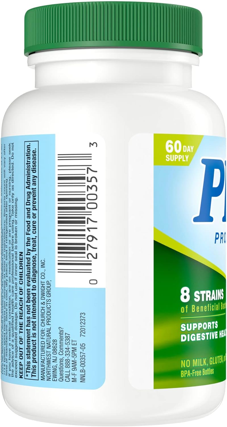 Probiotic Acidophilus Supplement for Men and Women, 240 Count Vegetarian Capsules for Digestive Health & Immune Support