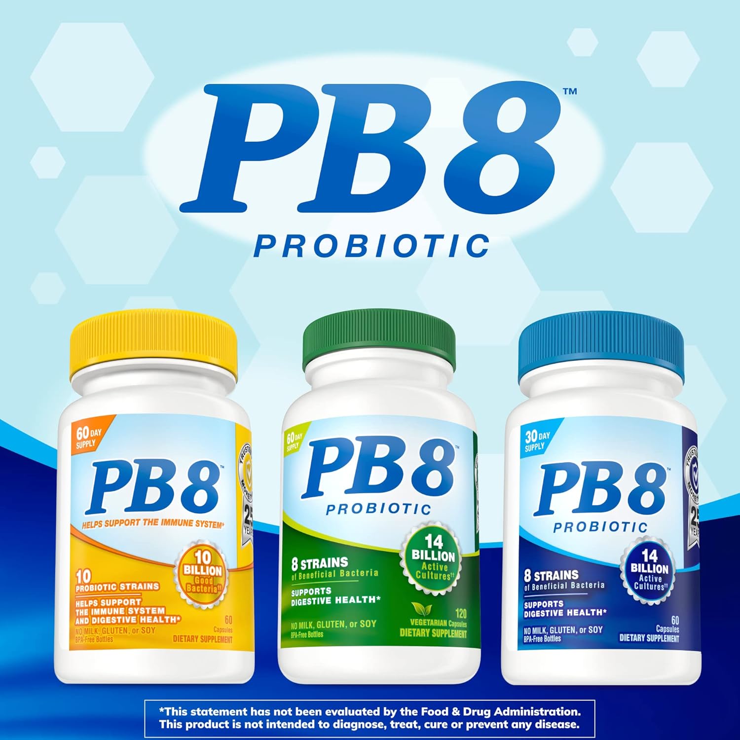 Probiotic Acidophilus Supplement for Men and Women, 240 Count Vegetarian Capsules for Digestive Health & Immune Support