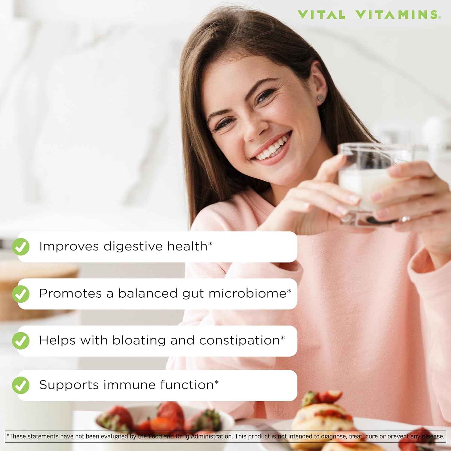 Probiotic Complex Capsules with Vital Vitamins Multi Collagen Complex for Gut Health
