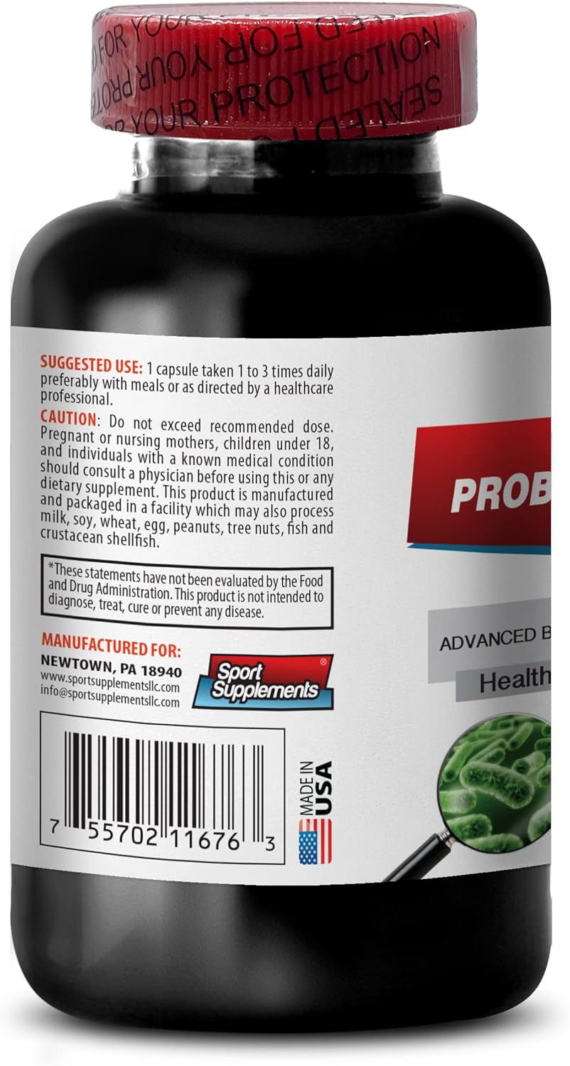 Probiotic Complex for Healthy Digestion - Advanced Blended Supplement with Digestive Enzymes - 60 Capsules