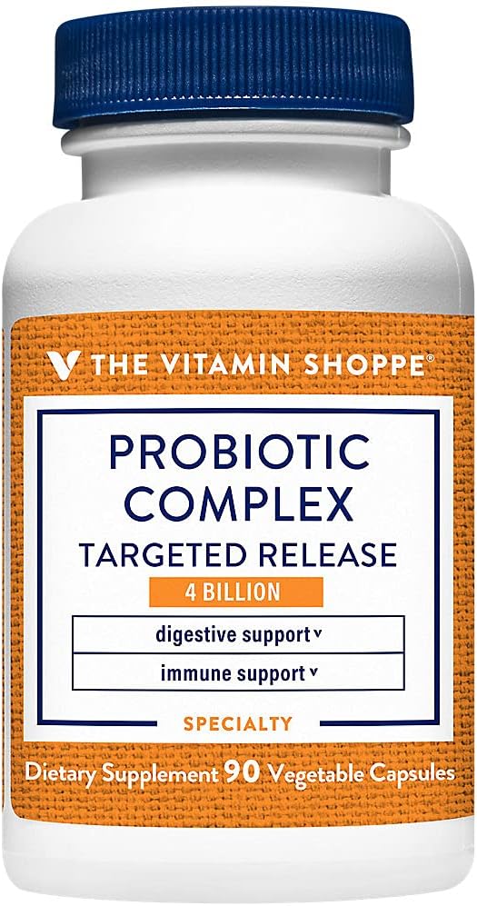Probiotic Complex with 4 Billion CFUs for Intestinal Health - 90 Veggie Caps by The Vitamin Shoppe