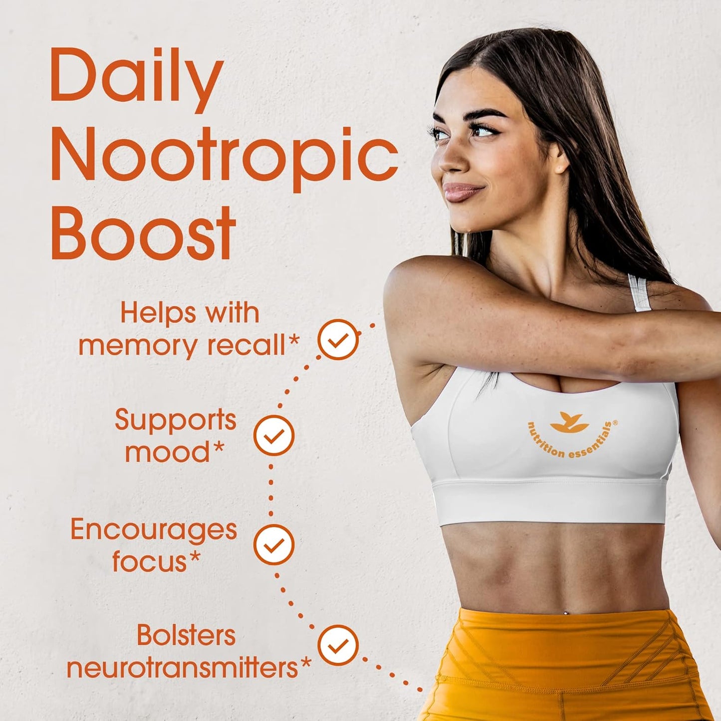 Probiotic Dietary Supplement with Lactase Enzyme for Men and Women + Brain Support Nootropic