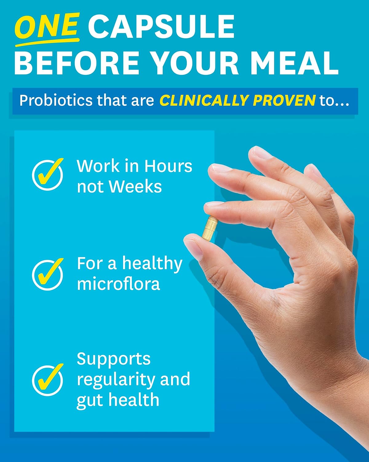 Probiotic Digestive Enzymes with Bromelain for Gut Health - 45 CT - Women and Men - Digestion and Bloating Relief - Prebiotic and Probiotic Blend