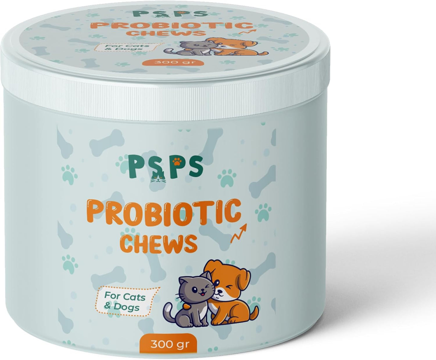 Probiotic Soft Chews for Dogs & Cats | Supports Gut Health, Reduces Diarrhea, Allergies, Bad Breath, & Boosts Immunity - 120 Chews