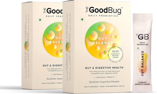 Probiotic Stick for Gut Health & Immunity Support - Men & Women, Digestive Balance Supplement with Probiotics, Inulin, Vitamin C - 3Bn CFU, 60 Day Supply