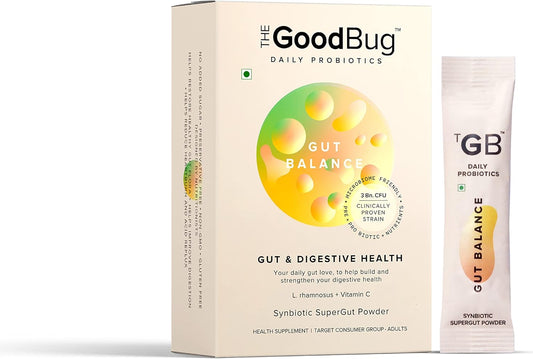 Probiotic Stick with Inulin & Vitamin C for Gut Health & Immunity - 3Bn CFU Clinical Strains - 30 Days Pack