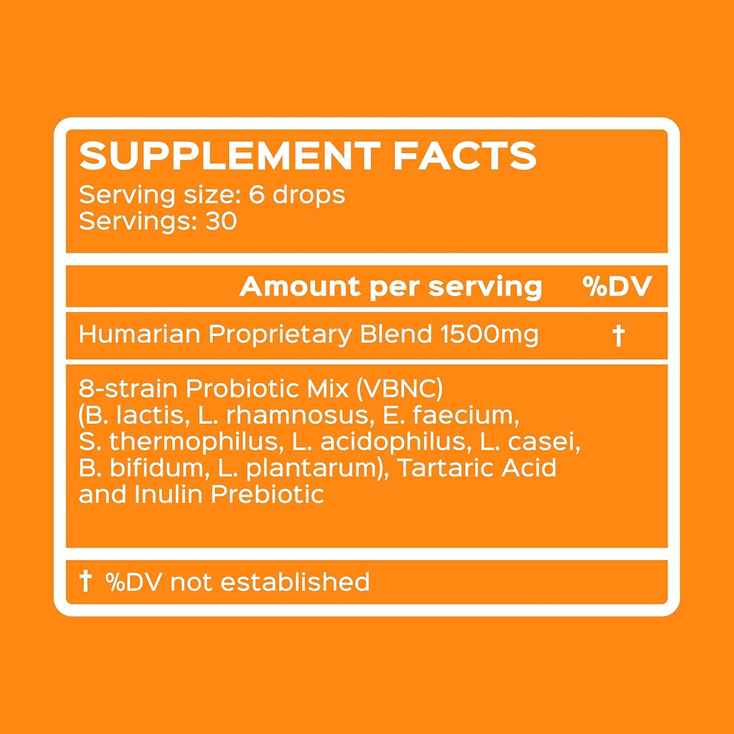 Probonix Cat Probiotic Drops - 8-Strain Formula for Gut and Dental Health - 45 Billion CFUs - 40-Day Supply - Liver Flavor