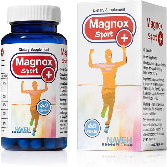 professnore High Absorption Magnesium Supplement with Zinc, Vitamins B6, D, E Complex - 120 Capsules for Leg Cramps, Sore Muscles, Relaxation & Energy