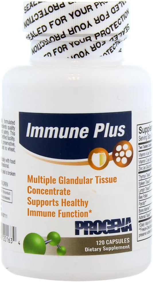 PROGENA Immune Plus 120 Capsules - Multiple Glandular Tissue Concentrate