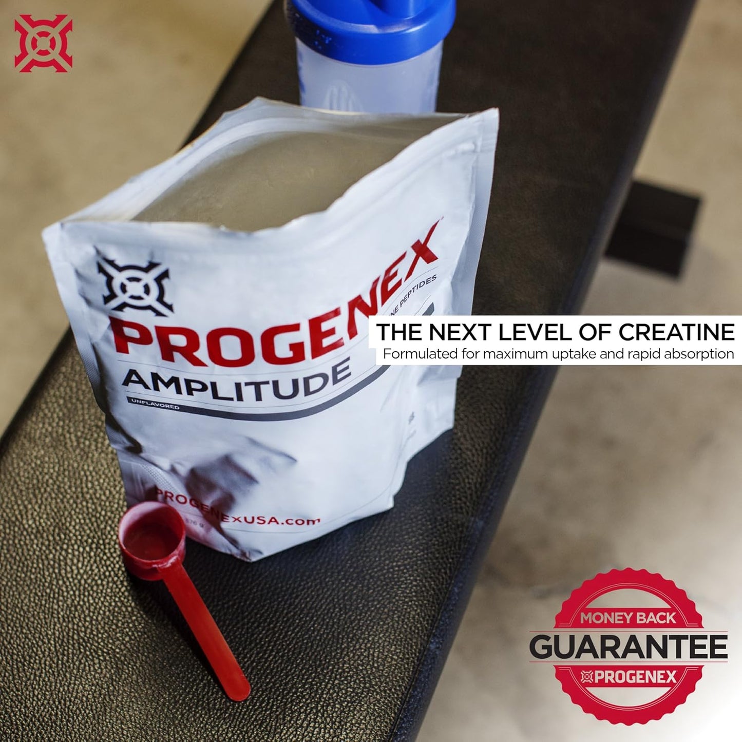 Progenex® Amplitude Creatine Peptides for Lean Muscle Mass and Energy | Tasteless Mix | 60 Servings