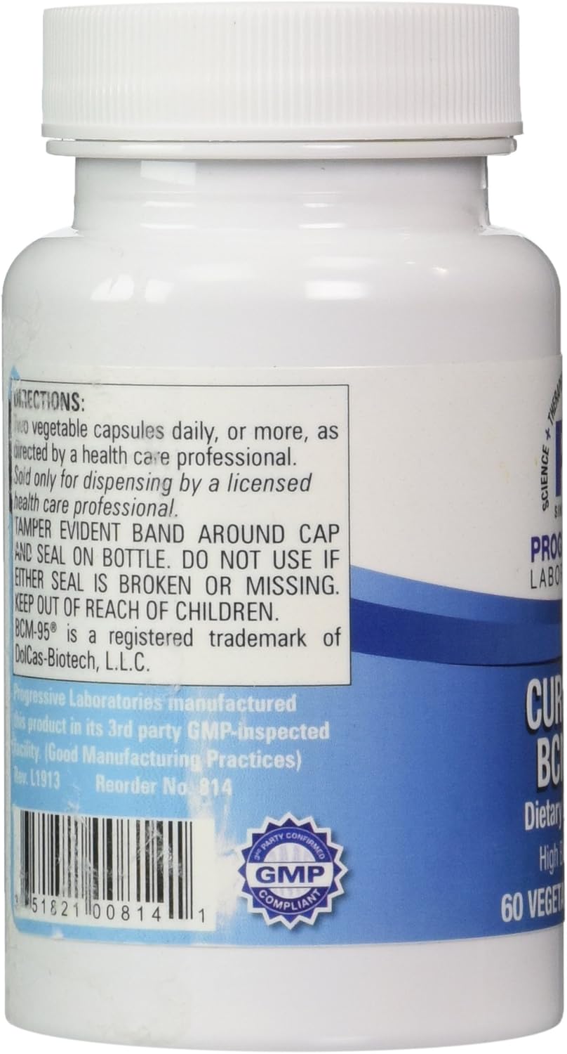 Progressive Laboratories Curcumin BCM-95 60 Vcaps - Health and Beauty Supplement