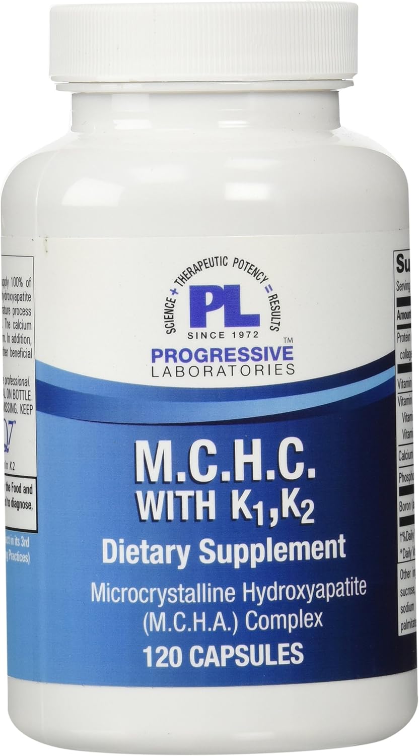 Progressive Laboratories MCHC Supplement with Vitamin K1 and K2 - 120 Count