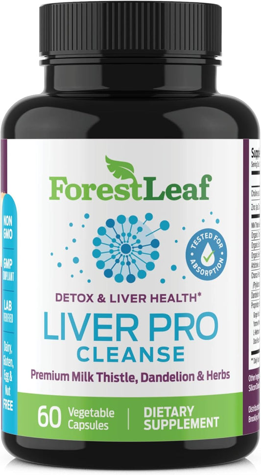 Prohepatic Liver Support Supplement with Milk Thistle & Dandelion Root Extract - 60 Capsules