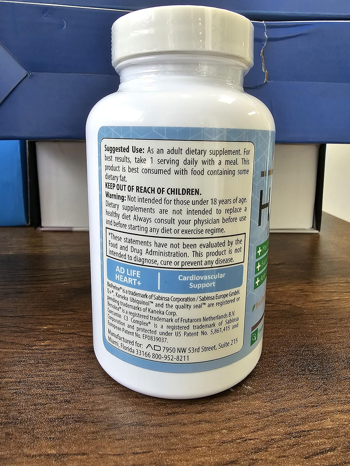 Project AD Heart+ Supplement (30 Capsules) - Promotes Heart Health and Wellness