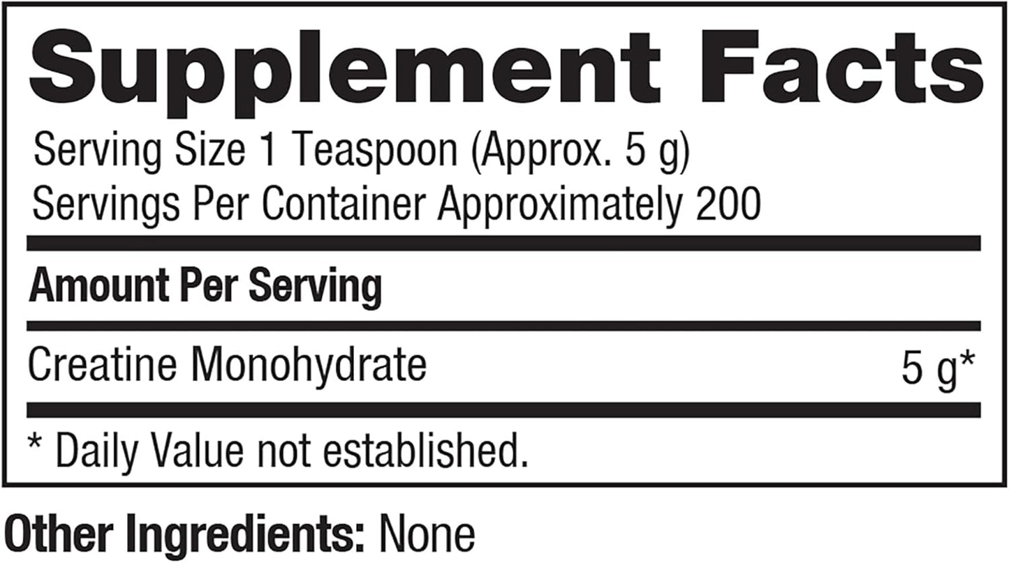 ProLab Creatine Monohydrate Micronized Powder for Sports Nutrition - Boost Muscle Mass, Strength, Endurance, Power - 1000g