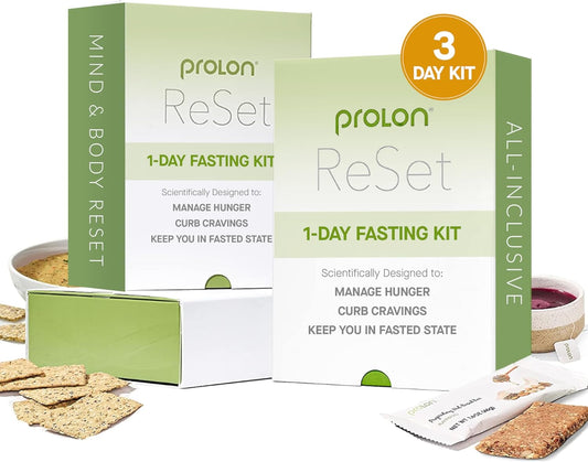 ProLon 3 Day Fasting Kit for Women & Men | Plant Based Meals to Support Diet | Developed to Avoid Breaking Fast | Low Calorie Pre Made Snacks | 3 Day Reset Program