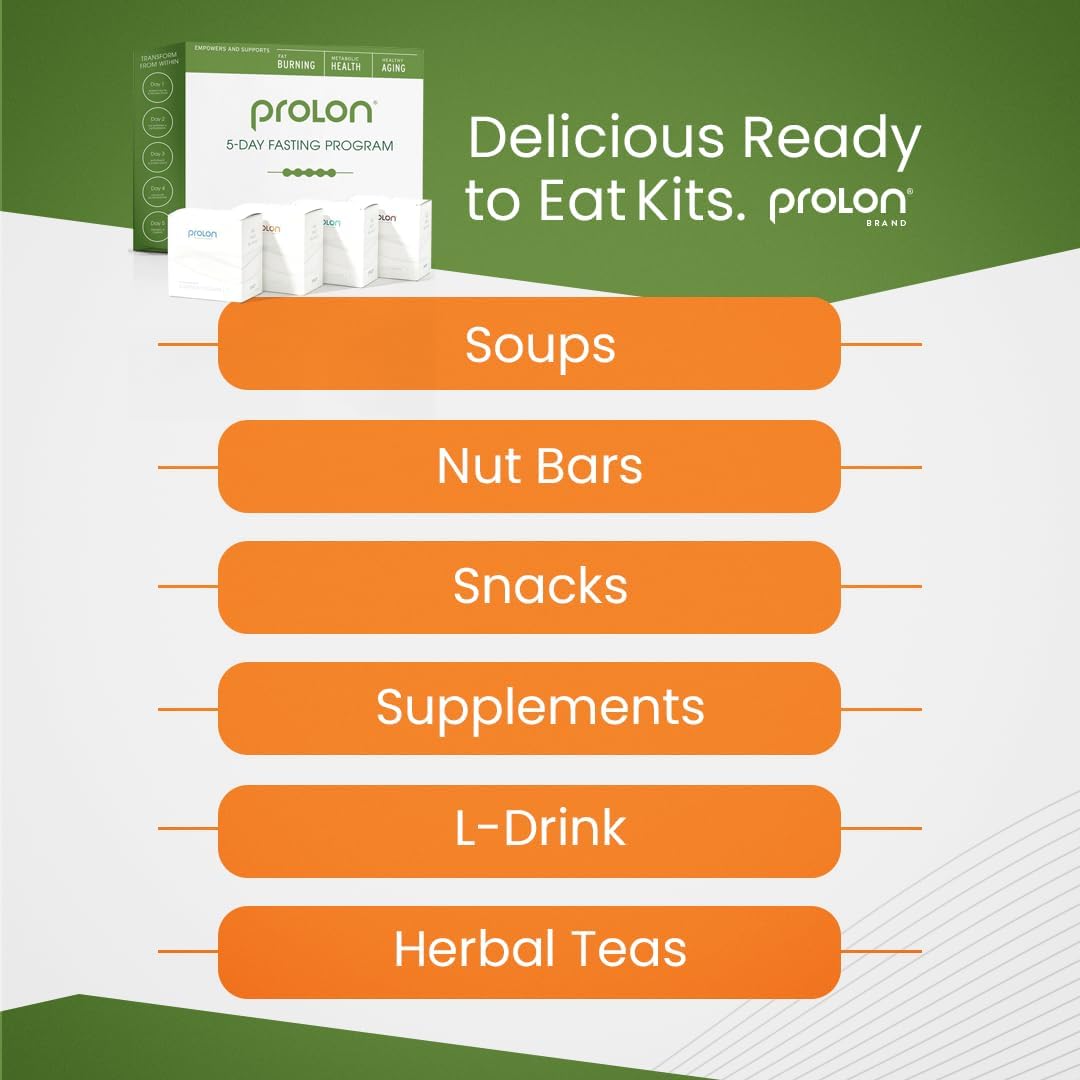 ProLon 5 Day Fasting Kit for Women & Men | Plant Based Low Calorie Meals | Supports Fasting Without Breaking Fast | Version 1 Kit