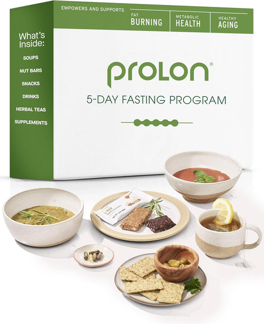 Prolon 5 Day Fasting Kit Version 3 - Plant Based Meals for Women & Men, Low Calorie Snacks, Supports Fasting