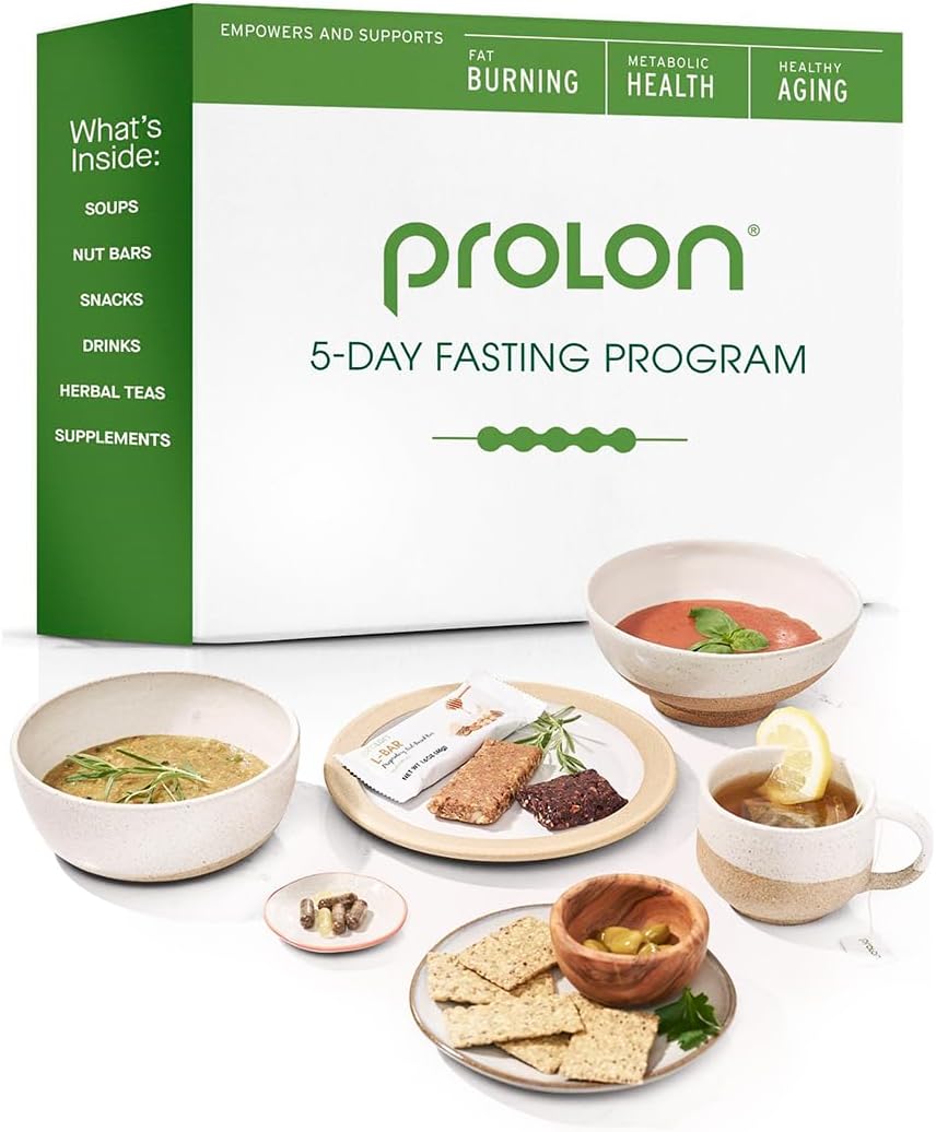 Prolon 5 Day Fasting Kit Version 3 - Plant Based Meals for Women & Men, Low Calorie Snacks, Supports Fasting