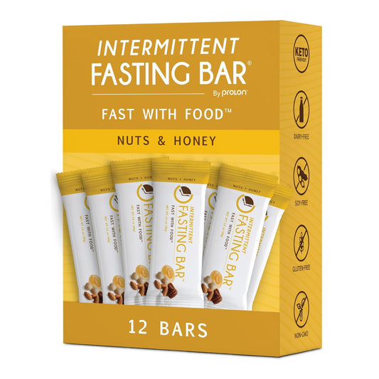 Prolon Fast Bars: Keto, Gluten Free, Dairy Free, Plant Based Protein Bars for Intermittent Fasting (12 Ct)