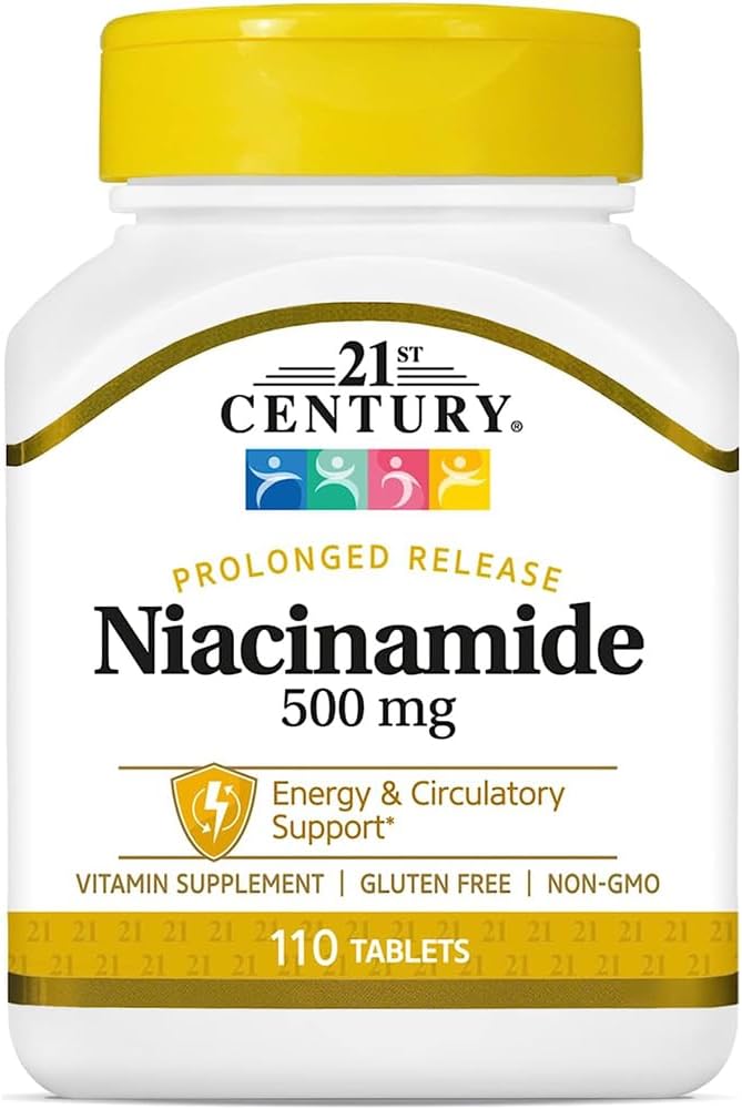 Prolonged Release Niacinamide Tablets 500 mg - 220 ct, Pack of 2 for 21st Century