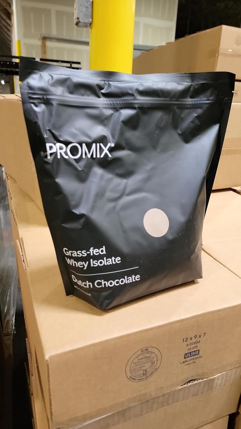 ProMix Nutrition Chocolate Whey Protein Isolate Powder - 5lb Bulk, Grass-Fed & All Natural - Ideal for Post-Workout Shakes, Smoothies, Baking - Gluten-Free & Keto-Friendly