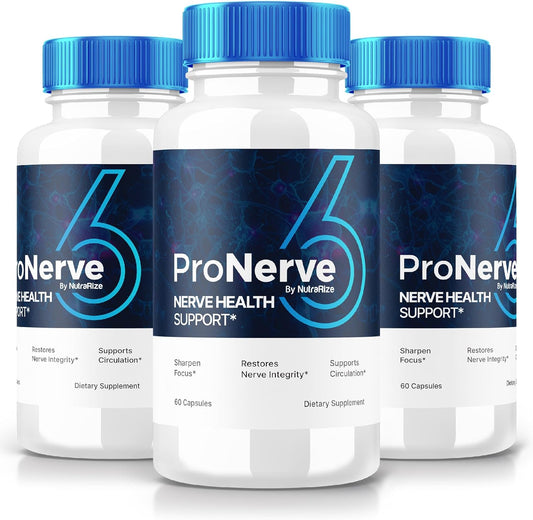 ProNerve6 Neuropathy Support Supplement (3 Pack) - 180 Capsules, Reviews & Benefits