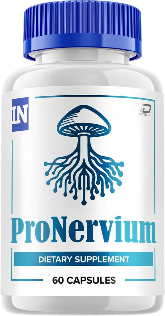 Pronervium Nerve Health Support Pills - Advanced Formula for Brain Support - All Natural Focus Supplement - 60 Capsules