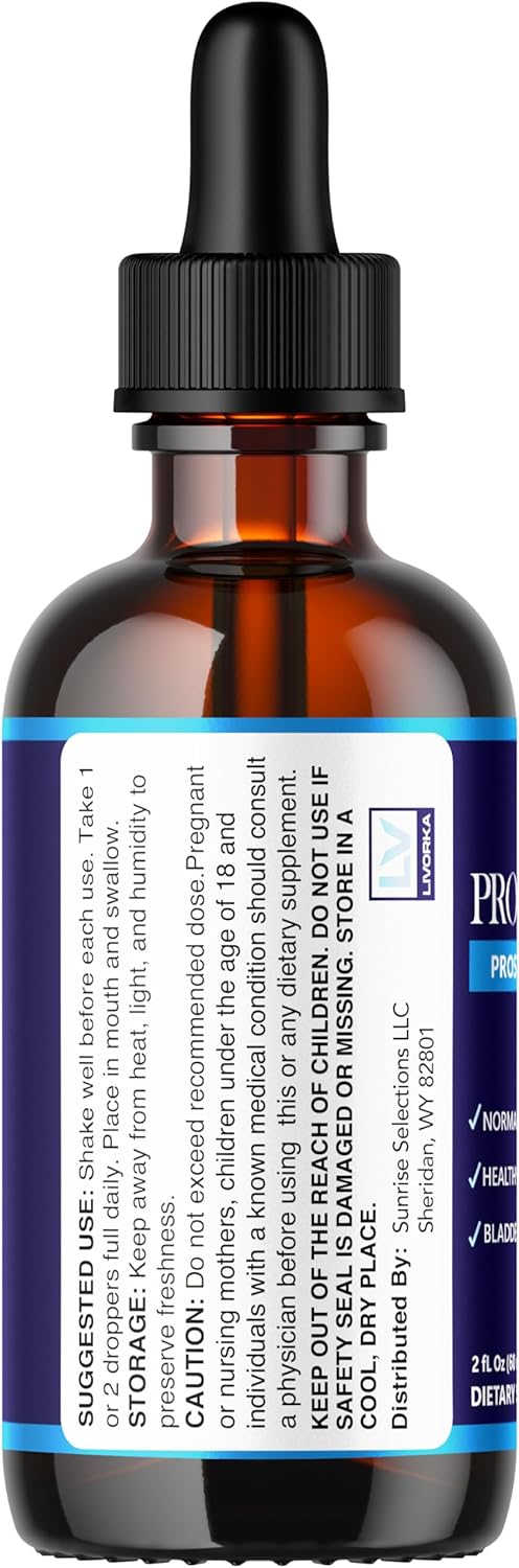 Prostadine Drops by LIVORKA - 3 Pack with Advanced Formula for Prostate Health - 2024 Update and Reviews