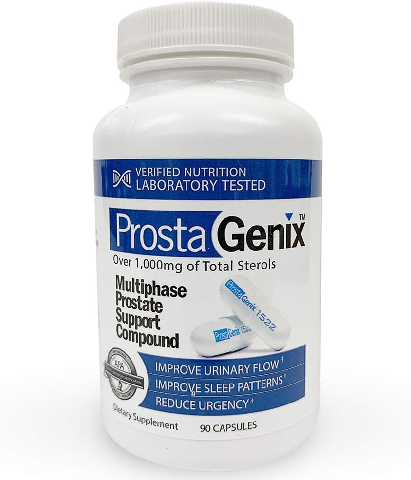 ProstaGenix Multiphase Prostate Supplement - 5 Bottles - As Seen on Larry King TV Show - 1 Million Sold - Stop Nighttime Bathroom Trips and Frequent Urination