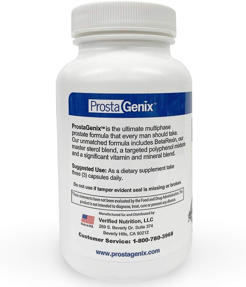 ProstaGenix Multiphase Prostate Supplement - 5 Bottles - As Seen on Larry King TV Show - 1 Million Sold - Stop Nighttime Bathroom Trips and Frequent Urination